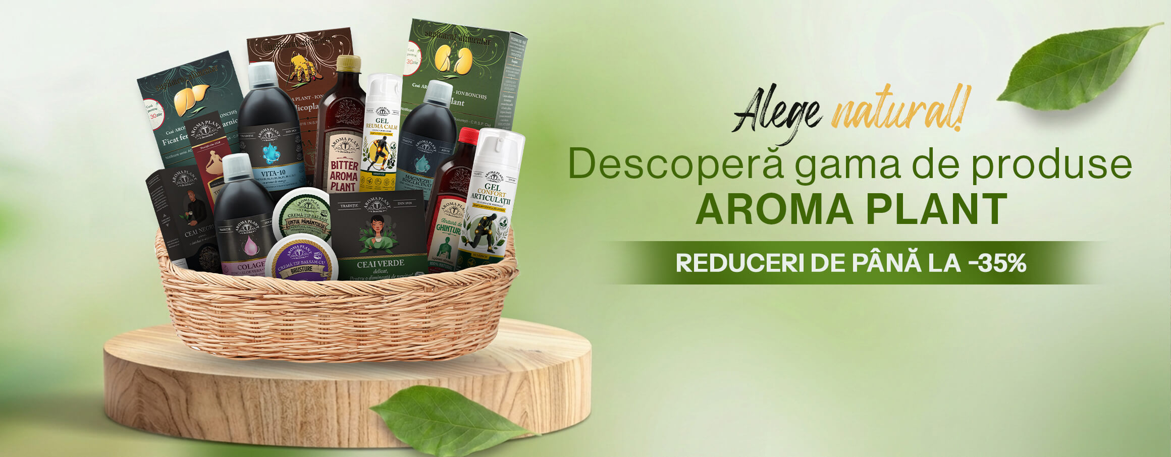 Descoperă gama de produse Aroma Plant — reduceri de până la 35%