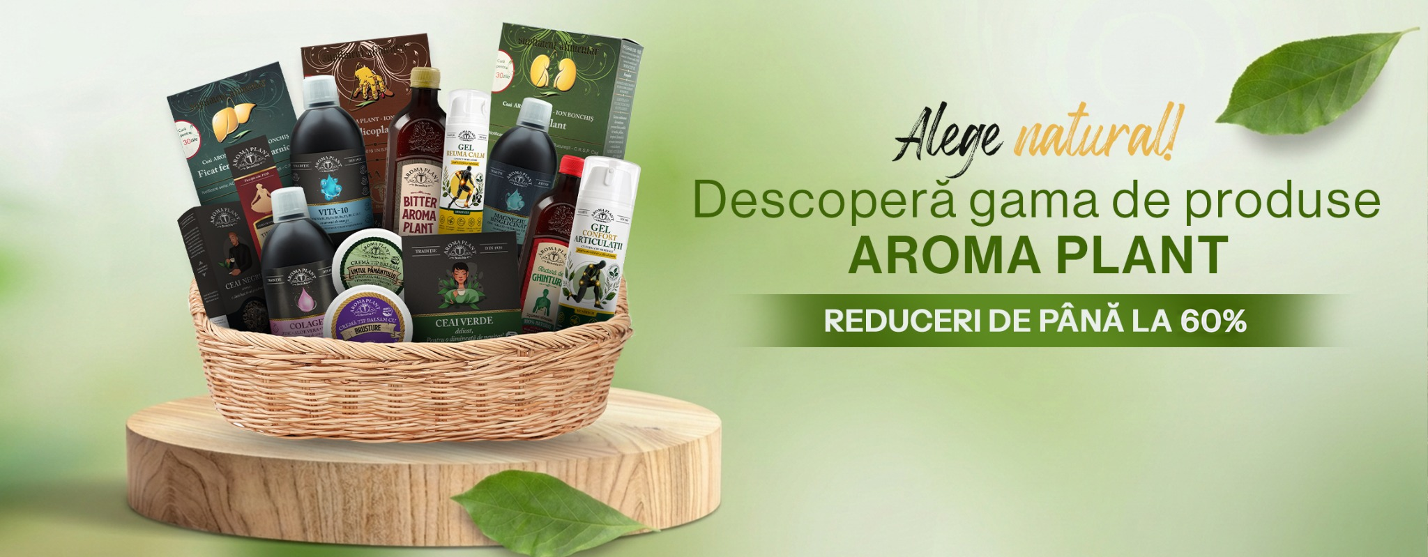 Descoperă gama de produse Aroma Plant — reduceri de până la 35%